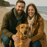 20250924 1812 beach stroll with dog simple compose 01k5yb8tfef6z84syecacv9je8