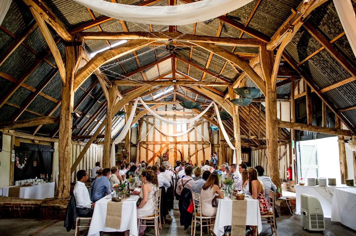 Jonathan and Louise working as an Alpheton Hall Barns Wedding Videographer in Suffolk